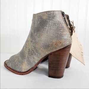 Bed|Stu ONSET PEEP TOE STACKED HEEL BOOTIE